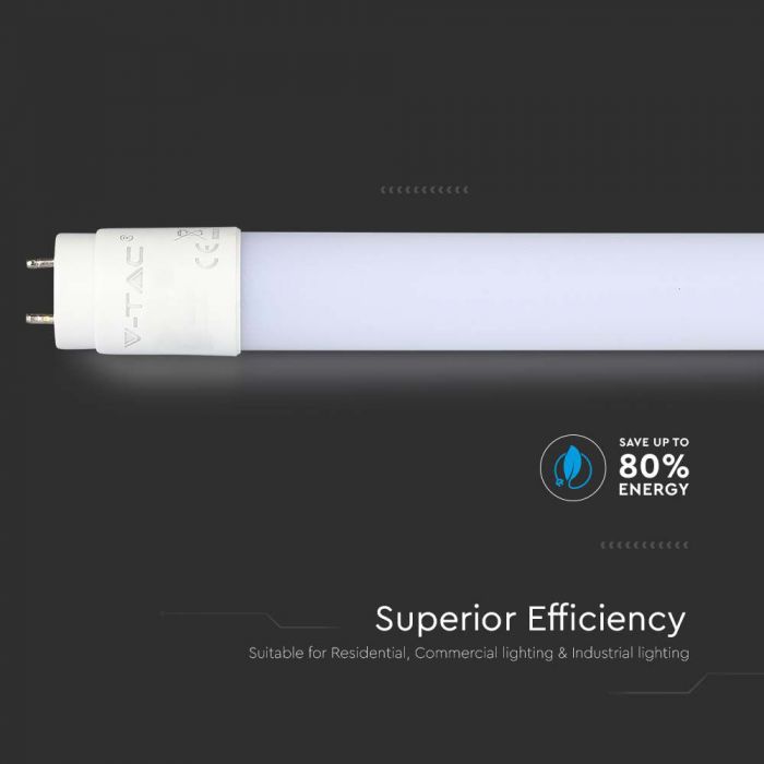 T8 18W(1850Lm) 120cm LED bulb V-TAC SAMSUNG CHIP, G13, warranty 5 years, cold white light 6500K