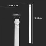 T8 18W(1850Lm) LED spuldze nano plastic, 120cm, V-TAC, garantija 6 gadi, auksti balta gaisma 6500K
