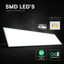 40W(4400Lm) 110Lm/W 2IN1 LED panelis 1200x300mm, V-TAC, IP20, neitrāli balta gaisma 4000K