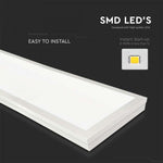 40W(4400Lm) LED-panel 1200x300mm, V-TAC, IP20, 6500K kallvitt ljus, levereras med strömförsörjningsenhet