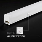 29cm_4W(400Lm) LED SMD-CREE Chip lineārais gaismeklis, T5, IK04, V-TAC, IP20, silti balta gaisma 3000K