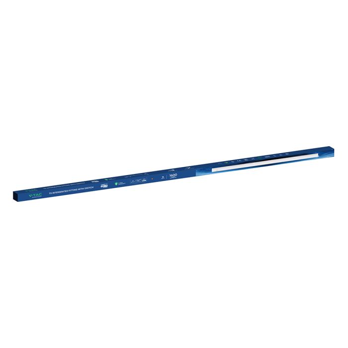 115,1cm_16W(1600Lm) LED  SMD-CREE Chip lineārais gaismeklis, IP20, V-TAC, auksti balta gaisma 6500K