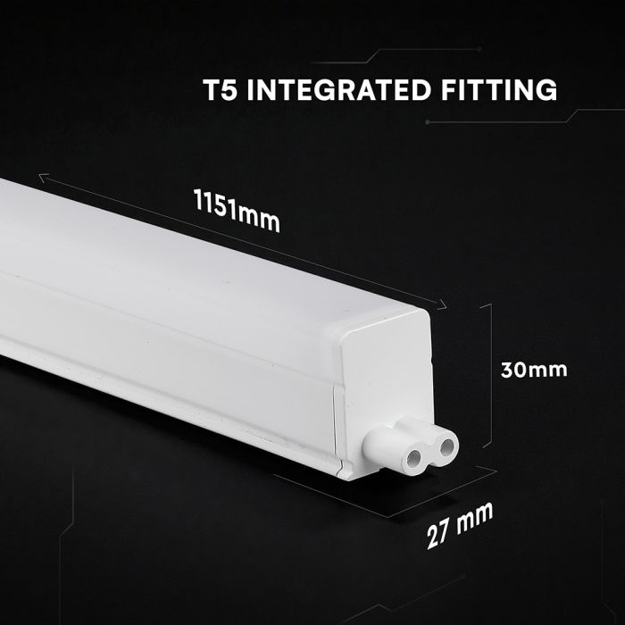 115,1cm_16W(1600Lm) LED  SMD-CREE Chip lineārais gaismeklis, IP20, V-TAC, auksti balta gaisma 6500K