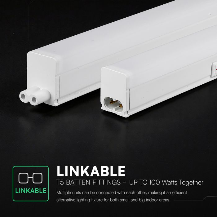 115,1cm_16W(1600Lm) LED  SMD-CREE Chip lineārais gaismeklis, IP20, V-TAC, auksti balta gaisma 6500K