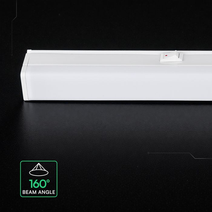 115,1cm_16W(1600Lm) LED  SMD-CREE Chip lineārais gaismeklis, IP20, V-TAC, auksti balta gaisma 6500K