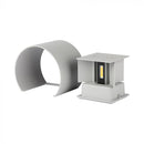 5W(700Lm) LED Fasādes gaismeklis, V-TAC, IP65, pelēka, neitrāli balta gaisma 4000K