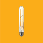 E27 6W(600Lm) LED-lampa Filament AMBER, T30, V-TAC, varmvitt ljus 2200K