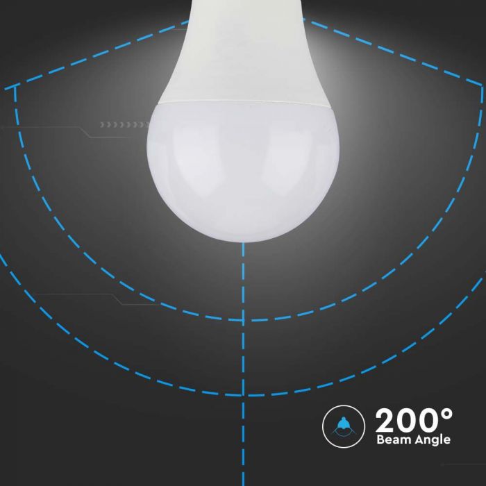 E27 10,5W (1055Lm) LED-lampa, A60, V-TAC, neutralvit 4000K