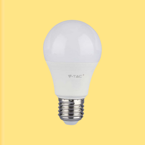 E27 10.5W(1055Lm) светодиодная лампа, A60, V-TAC, IP20, теплый белый свет 3000K