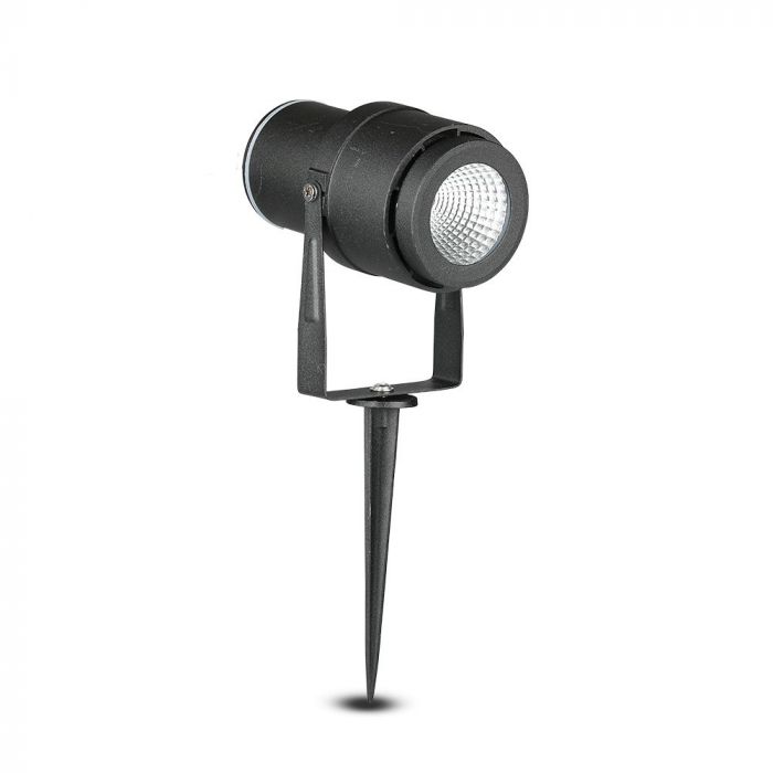 12W(880Lm) V-TAC LED COB underjordsarmatur för trädgård, IP65, svart, varmvitt ljus 3000K