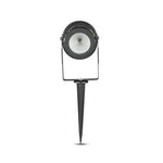 12W(880Lm) V-TAC LED COB zemē montējams dārza gaismeklis, IP65, melns, silti balta gaisma 3000K