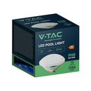 12W(1260Lm) LED baseina gaismeklis, V-TAC VT-1262, PAR56, SMD, IP68, balts, Ø178x110mm, 12V AC/DC, 120°, 2 gadu garantija, auksti balta gaisma 6500K