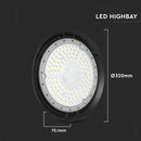 200W(27000Lm) LED industriālā noliktavas laterna, IP65, IK08, V-TAC, neitrāli balta gaisma 4000K