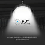 200W(27000Lm) LED industriālā noliktavas laterna, IP65, IK08, V-TAC, neitrāli balta gaisma 4000K