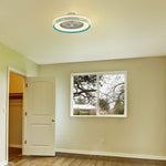 ДОСТАВКА В ТЕЧЕНИЕ 7 ДНЕЙ! Потолочный светодиодный светильник 45W(3000Lm) с вентилятором и пультом ДУ, двигатель AC, 3IN1, IP20, белый/синий, V-TAC