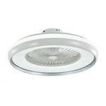 ДОСТАВКА В ТЕЧЕНИЕ 7 ДНЕЙ! Потолочный светодиодный светильник 45W(3000Lm) с вентилятором и пультом дистанционного управления, двигатель переменного тока, 3IN1, IP20, серый, V-TAC
