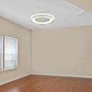 DELIVERY WITHIN 7 DAYS! 45W(3000Lm) LED ceiling luminaire with fan and remote control, AC motor, 3IN1, IP20, grey, V-TAC