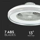DELIVERY WITHIN 7 DAYS! 45W(3000Lm) LED ceiling luminaire with fan and remote control, AC motor, 3IN1, IP20, grey, V-TAC