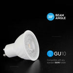 GU10 4.5W(345Lm) LED Spuldze, V-TAC, IP20, neitrāli balta gaisma 4000K