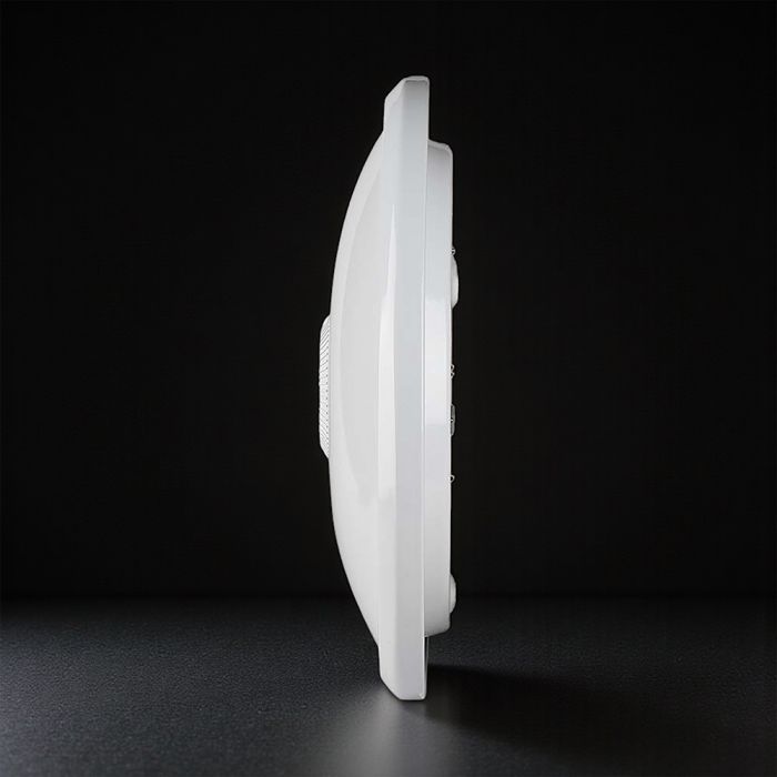 12W(1000Lm) LED CREE apaļš kupola gaismeklis ar PIR kustības sensoru, V-TAC, IP20, balts, neitrāli balta gaisma 4000K