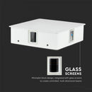 4W(428Lm) LED fassaadivalgusti, IP65, V-TAC, kandiline, valge, 150x150x50mm, soe valge valgus 3000K