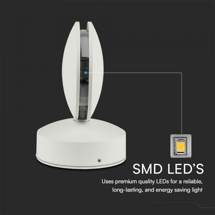 6W(645Lm) LED Facade Luminaire, V-TAC, IP65, white, warm white light 3000K