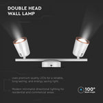 Настенный светодиодный светильник 12W(1080Lm), V-TAC, IP20, белый, нейтральный белый 4000K