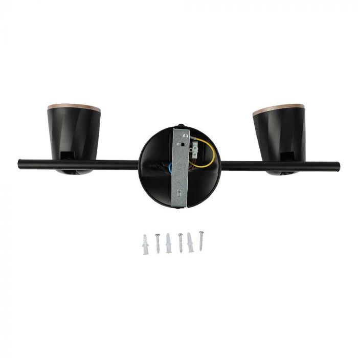 12W(1080Lm) LED wall light, V-TAC, IP20, black, neutral white light 4000K