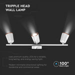 18W(1620Lm) LED seinalamp, V-TAC, IP20, valge, soe valge valgus 3000K