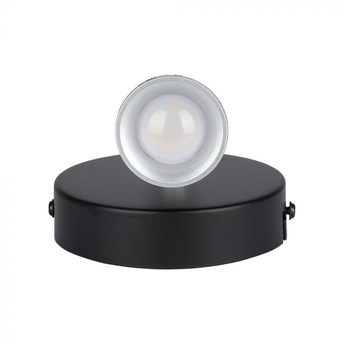 Настенный светодиодный светильник 4,5Вт(420Лм), V-TAC, IP20, черный, нейтральный белый 4000К