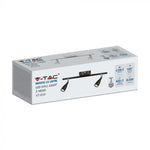 9W(840Lm) LED seinavalgusti, V-TAC, IP20, must, neutraalne valge 4000K