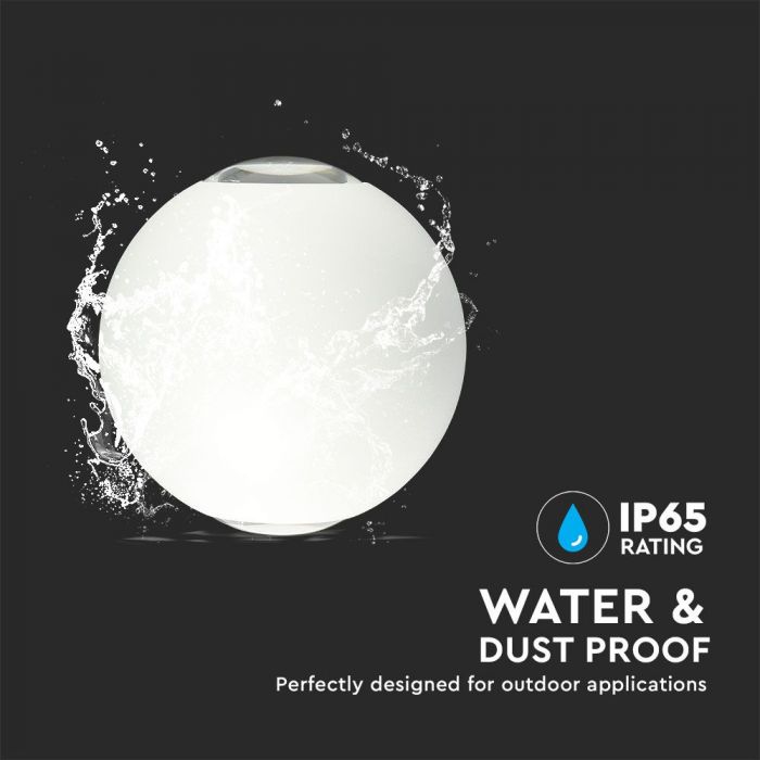 4W(450Lm) LED Fasādes gaismeklis, divu virzienu, IP65, V-TAC, silti balta gaisma 3000K