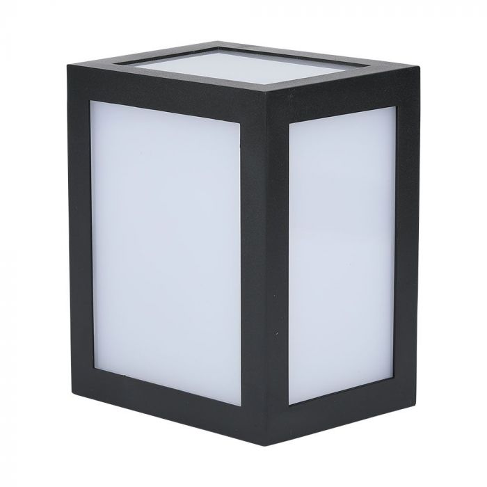12W(1350Lm) LED fasādes gaismeklis, V-TAC, IP65, melns, silti balta gaisma 3000K