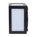 12W(1350Lm) LED sienas gaismeklis, V-TAC, IP65, melns, silti balta gaisma 3000K