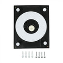 12W(1350Lm) LED sienas gaismeklis, V-TAC, IP65, melns, silti balta gaisma 3000K