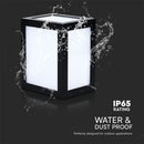 12W(1350Lm) LED sienas gaismeklis, V-TAC, IP65, melns, silti balta gaisma 3000K