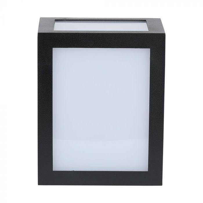 12W(1350Lm) LED sienas gaismeklis, V-TAC, IP65, melns, silti balta gaisma 3000K
