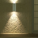 SUPERAKCIJA_V-TAC Fasādes lampas karkass ar 2xGU10 LED spuldzēm (spuldzes nav iekļautas), balts, IP44