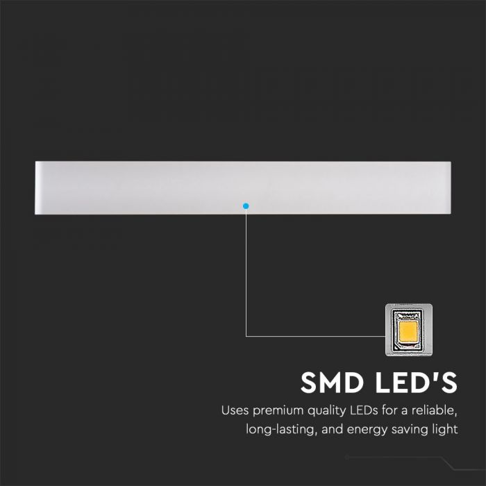 17W(2300Lm) LED Wall lamp, V-TAC, IP44, white, warm white light 3000K