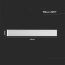 17W(2300Lm) LED väggarmatur, V-TAC, IP44, vit, neutralvit 4000K
