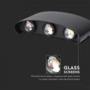 6W(630Lm) LED-fasadarmatur, V-TAC, IP65, svart, neutralvit 4000K