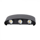 6W(630Lm) LED-fasadarmatur, V-TAC, IP65, svart, neutralvit 4000K