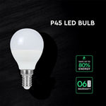 E27 6.5W(600Lm) LES Spuldze, P45, V-TAC, IP20, silti balta gaisma 3000K