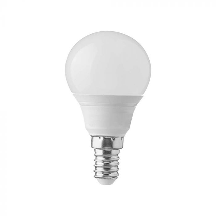 E14 6.5W(600Lm) LED Spuldze, V-TAC SAMSUNG, P45, IP20, garantija 5 gadi, neitrāli balta gaisma 4000K