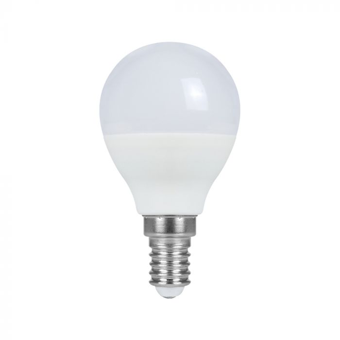 E14 6.5W(600Lm) LED Spuldze, P45, IP20, V-TAC, neitrāli balta gaisma 4000K