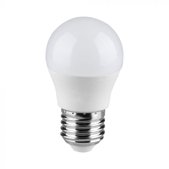 E27 6.5W(600Lm) LED Spuldze, V-TAC, IP20, G45, neitrāli balta gaisma 4000K