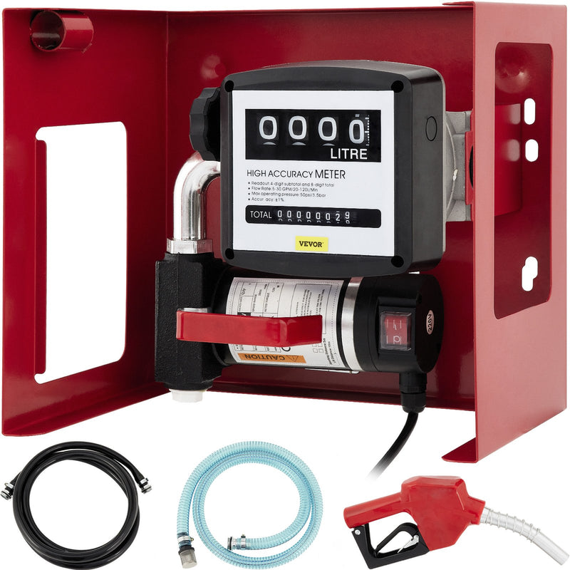 VEVOR dīzeļdegvielas pārsūknēšanas sūknis, 220 V, 40 l/min, pašiesūcošs elektriskais sūknis eļļai un dīzeļdegvielai