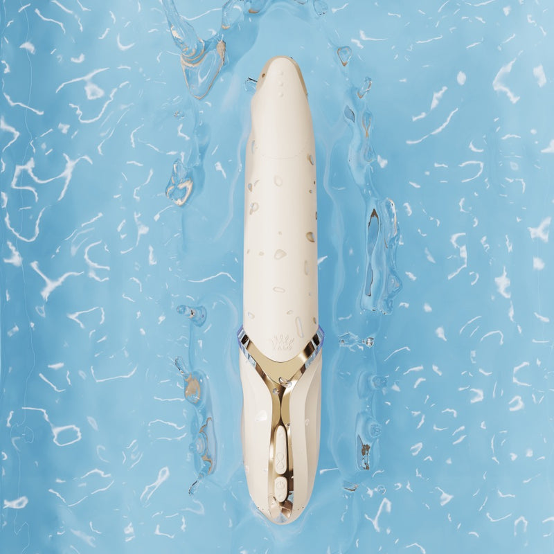 Ivory premium klases masāžas vibrējoša apsildāma ierīce no EVE AURORA kolekcijas,skatīt aprakstu,diskrēta piegāde melnā iepakojumā