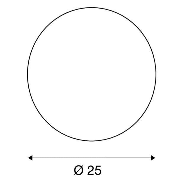 MAX 24W E27 ROTOBALL FLOOR 25 surface-mounted LED luminaire, white, IK04, IP44