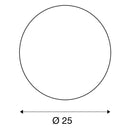 MAX 24W E27 ROTOBALL FLOOR 25 surface-mounted LED luminaire, white, IK04, IP44